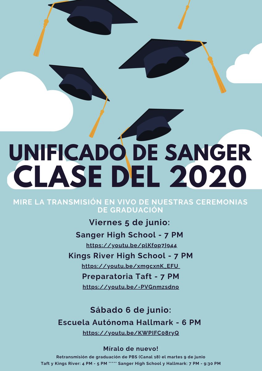 Graduation ceremonies live-stream scheduled has just been released.  See attached.