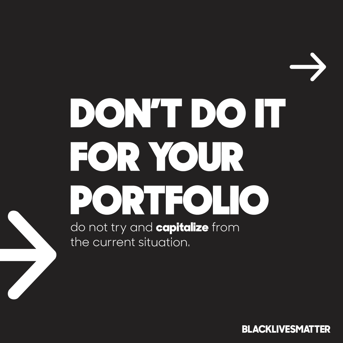 samuraismith1's tweet photo. to all the photographers. please consider and reflect back on why you are photographing. 

#BlackLivesMatter 
#BlackOutTuesday 
#photography https://t.co/qjB7mJDUhg