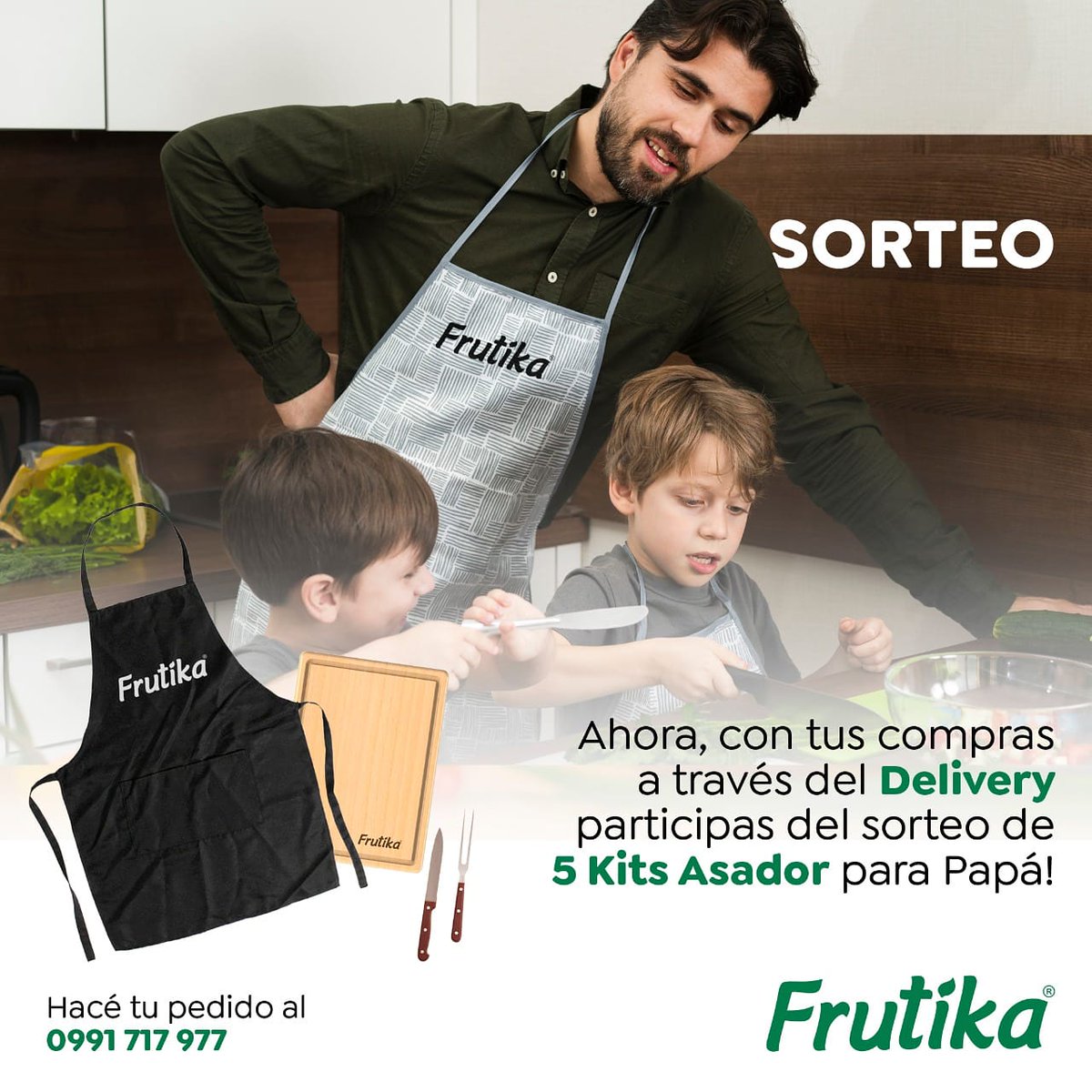 GenesisPH8's tweet photo. Por cada compra a través de nuestro servicio de delivery 🛵🍊 participas de uno de los 5 kits para papá 🍴🥩👨🏻

¡Sorteamos el viernes 19 de junio! 🙌🏼 🎉
Seguinos y enterate de más promos como esta más adelante.
.
.
#Frutika #Delivery #PapaAsador #MesDePapa https://t.co/9AYAiSRqlX