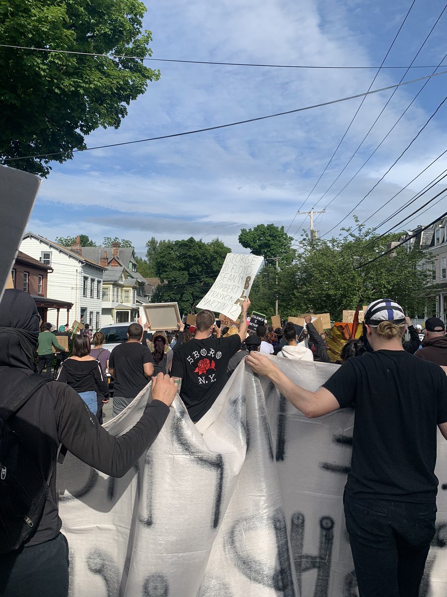 Peaceful protest in Poughkeepsie