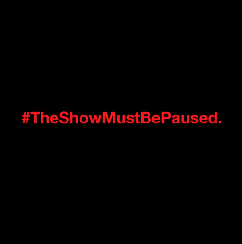TechThings713's tweet image. #TheShowMustPause 
#BlackLivesMatter