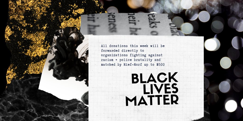 Nief-Norf will not sit in silence. All Virtual Norf Space donations (bit.ly/2UPqvff) this week will be forwarded directly to organizations fighting against racism + police brutality and *matched* by Nief-Norf up to $500. We’re donating via ActBlue secure.actblue.com/donate/ab_mn