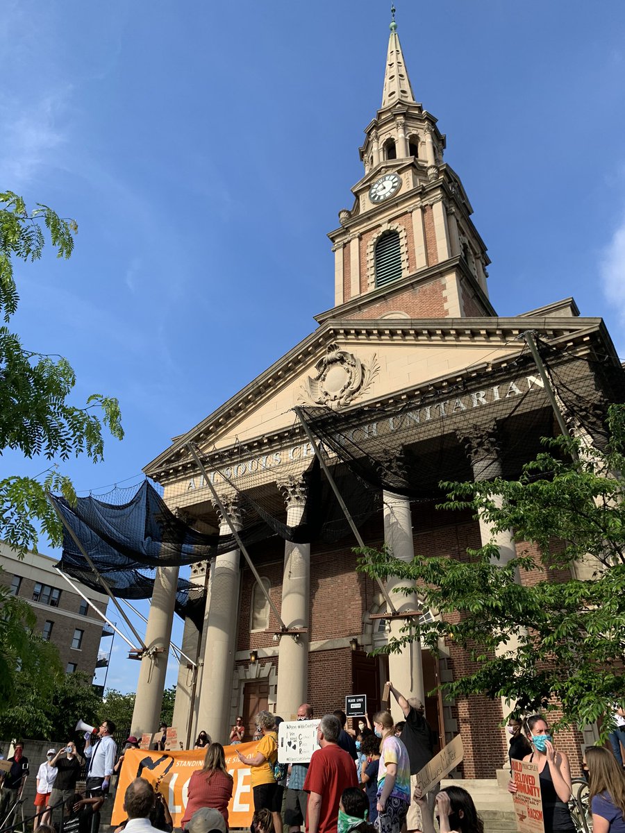 Kathy Mulvey (@kathy_mulvey) on Twitter photo Public witness this evening <a href="/AllSoulsUUDC/">All Souls Unitarian</a>: bell tolled for 8 minutes 46 seconds, the length of time a police officer knelt on the neck of #GeorgeFloyd #WeCantBreathe Public witness this evening <a href="/AllSoulsUUDC/">All Souls Unitarian</a>: bell tolled for 8 minutes 46 seconds, the length of time a police officer knelt on the neck of #GeorgeFloyd #WeCantBreathe