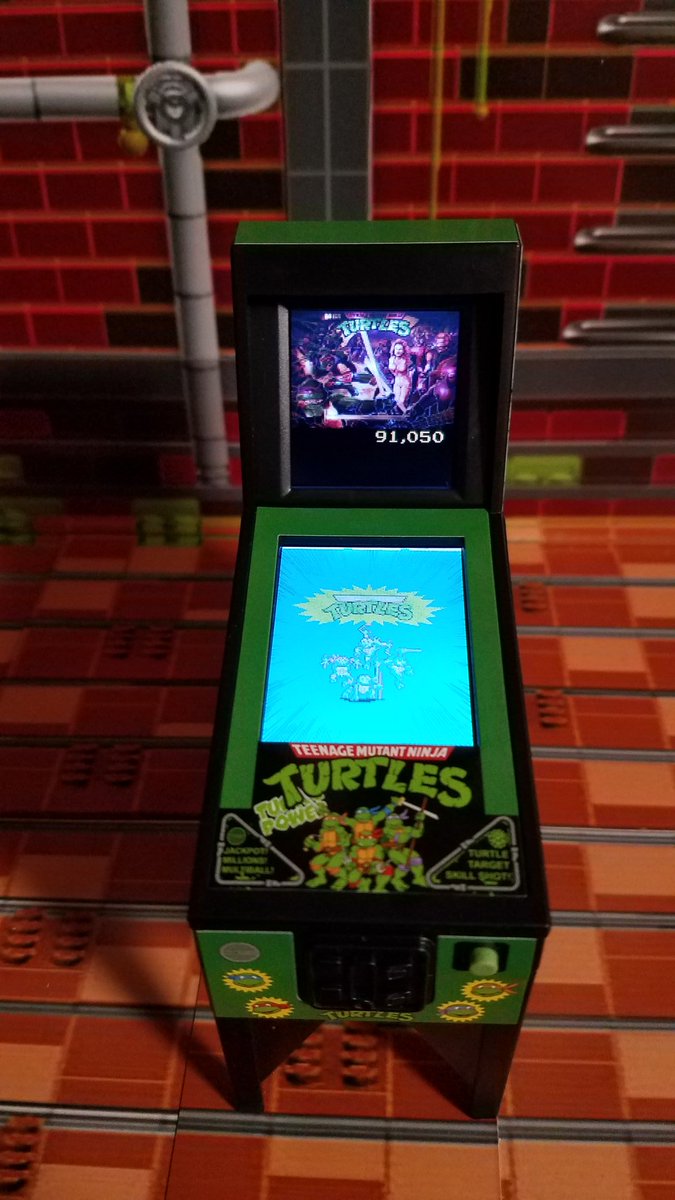 AddictedHe's tweet photo. Here's what the TMNT electronic pinball game looks like out of the package. #BoardwalkArcade #ElectronicPinball #TMNT #HerosInAHalfShell #TurtlePower https://t.co/ZiN4NnvBx9
