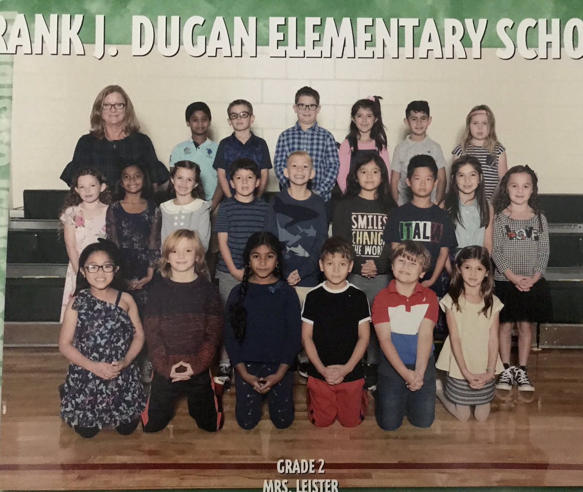 17lifeisgood's tweet photo. Missing these smiling faces today in room 1 💚🐲#emptyclassroom #timewarp #feelingemotional #mrsleisterssecondgrade @FJDugan @MTPSNJ https://t.co/AJxNmZ6Zov