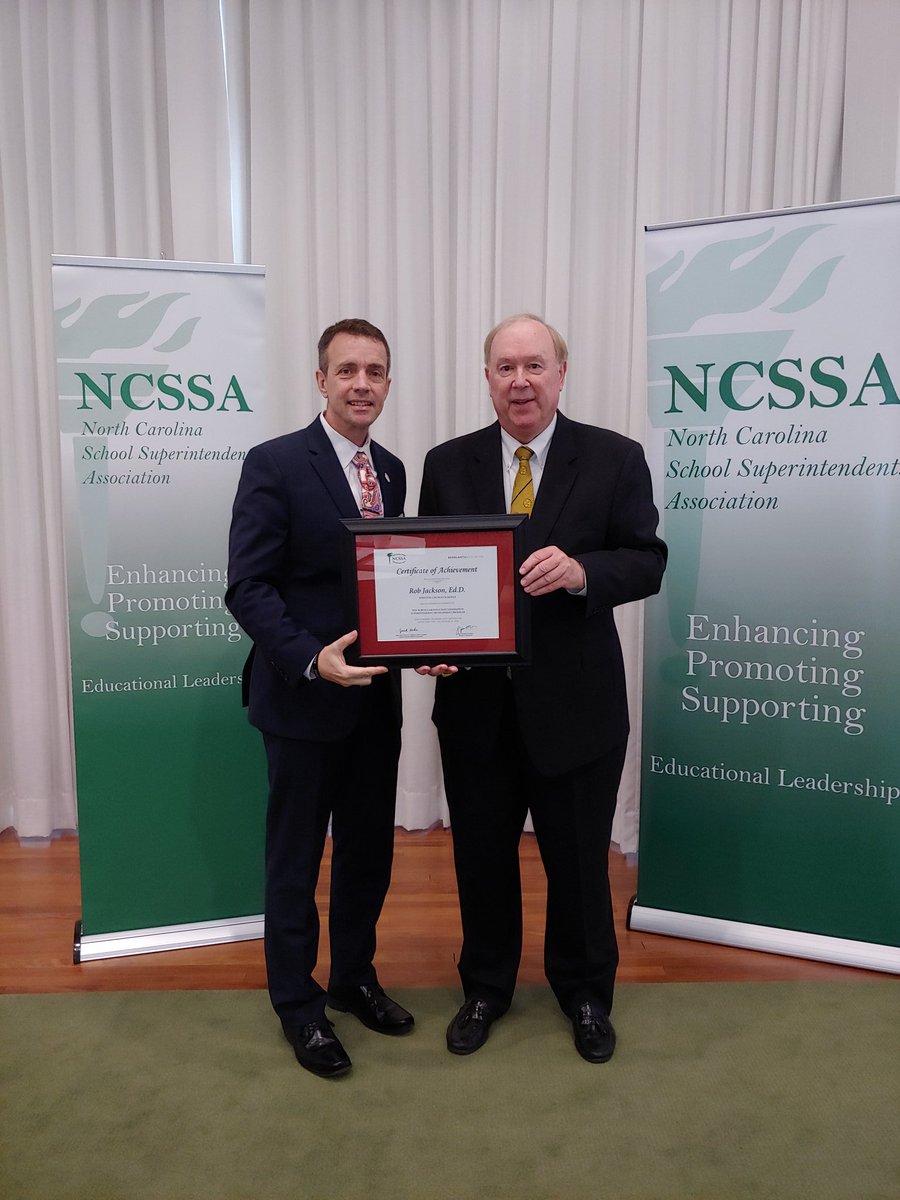 ncsupers's tweet photo. Congratulations to Dr. Rob Jackson who was named Superintendent of the Carteret County Schools effective July 1. He was also the NCSSA 2016 Dr. Brad Sneeden Leadership Award winner. Dr Sneeden also served as superintendent of the Carteret County Schools. #LeadershipMatters #NCSSA https://t.co/GlCO4pCHb6