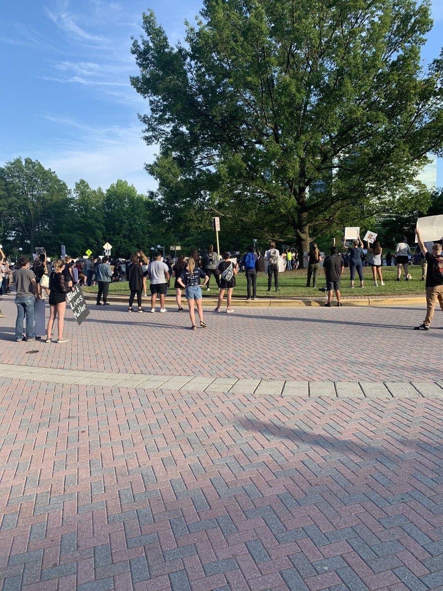 Attending a protest in Fairfax County with 70 Grace Cares volunteers who are handing out water, box dinners, and the love of Jesus to both protesters and law enforcement.