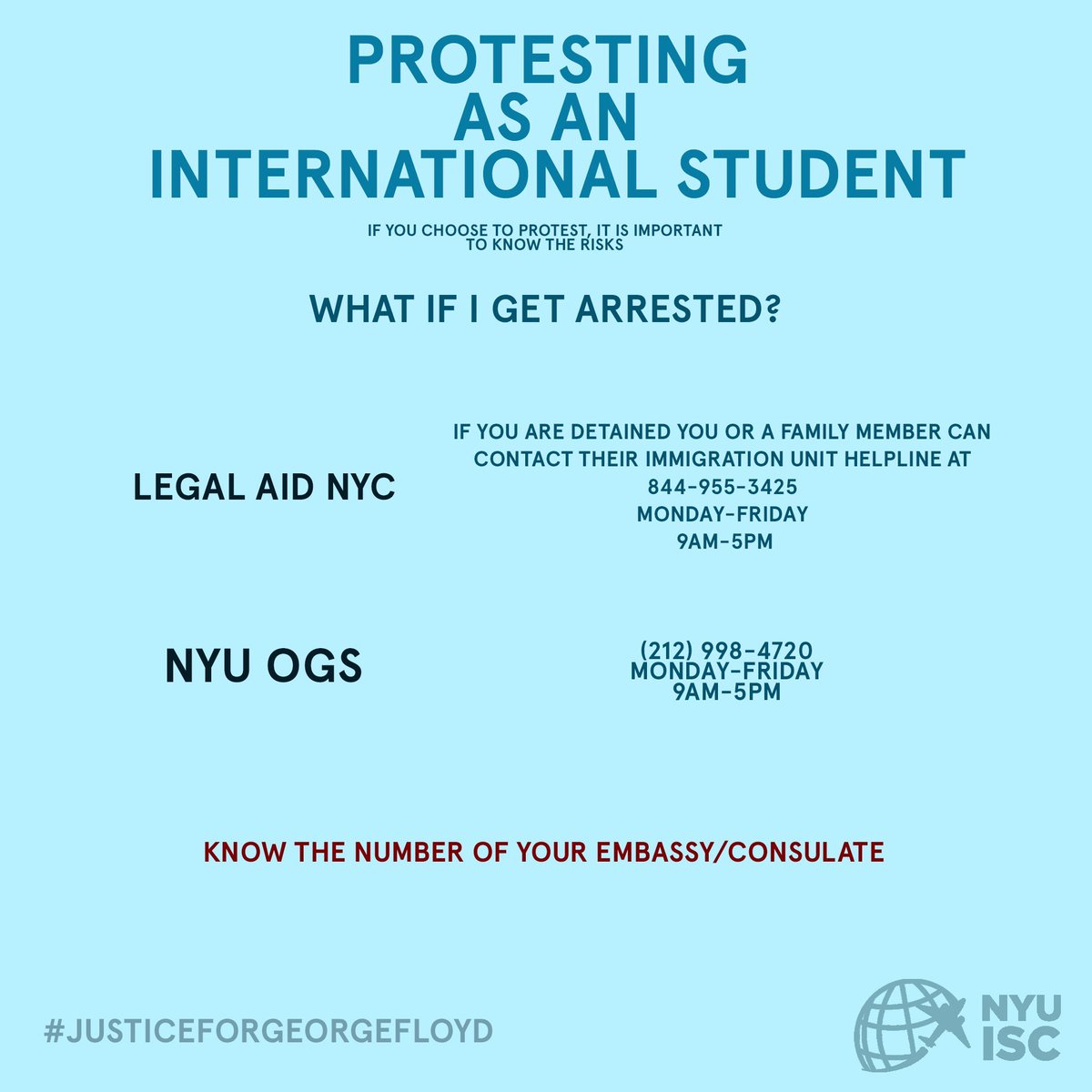 If you’re a F1/J1 visa holder, read this helpful guide about your rights while protesting from @tanyavora_