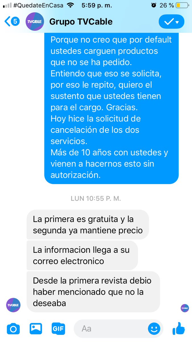 kano55's tweet photo. @VTvcable @TvcableL ¿como pueden decir que uno debe avisar? si no se empieza a cobrar; uno confía en ustedes; hasta solicitar cambiar la clave quieren cobrar, menos mal y se como cambiarla. Abusivos. Sigo esperando la llamada para cancelar su oprobioso servicio. https://t.co/2W6rNWd50M