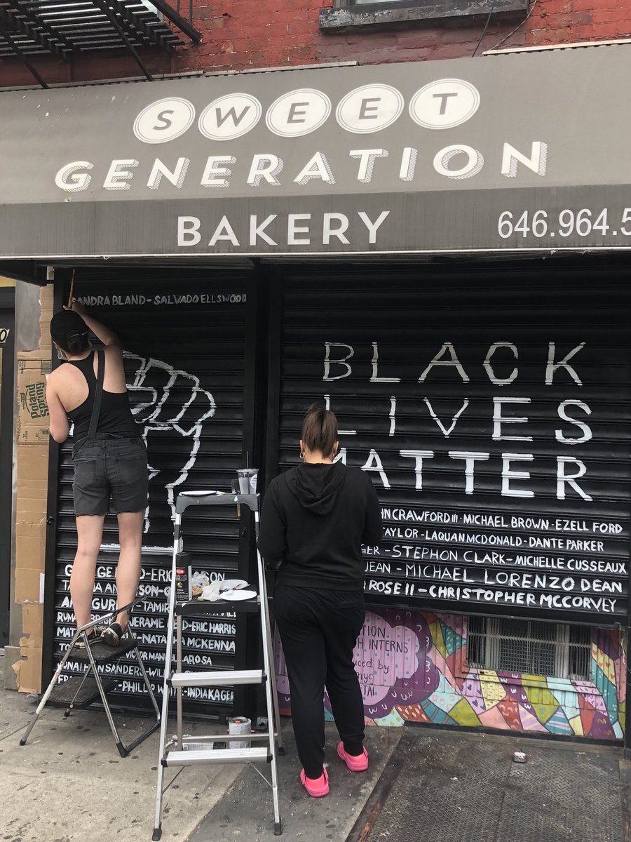 East Village businesses showing BLM support