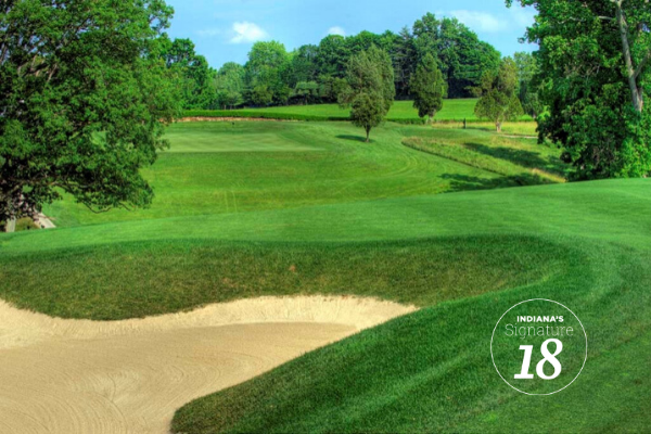 VisitIndiana's tweet photo. Indiana's Signature 18: Hole 8 at The Donald Ross Course

Read More: https://t.co/mBeTu0HMvT

#visitindiana #indiana #golf @FL_Resort @visitfrenchlick https://t.co/VRrCo3TzsX
