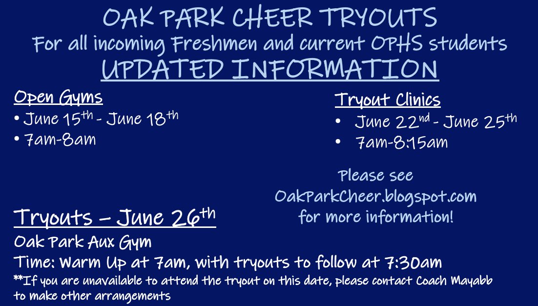 Oak Park Cheer tweet media