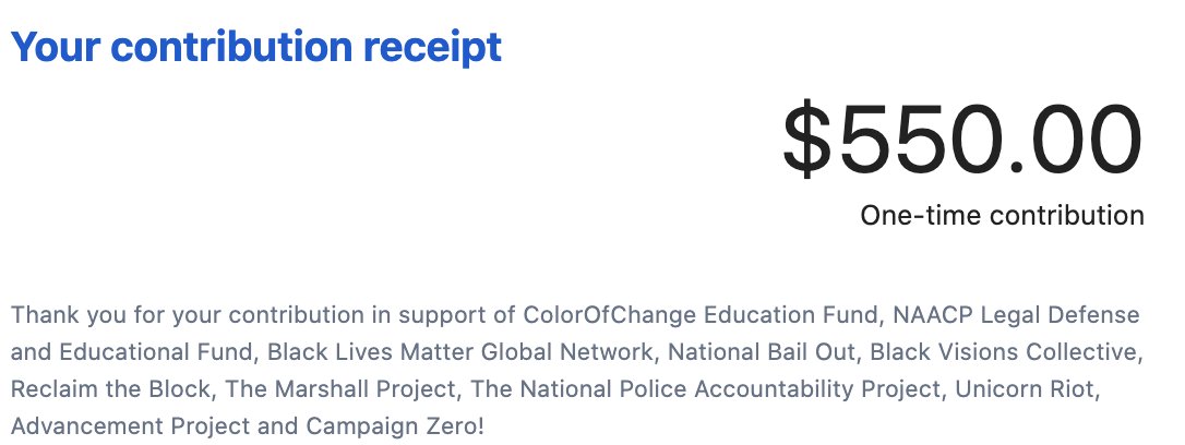 ckrom_deact's tweet photo. @kwuchu Thank you everyone who donated and tagged us. Receipts below. For anyone looking for ways to get involved outside of donating: https://t.co/HVBHAJl4gC #BlackLivesMatter https://t.co/RujpwSBLYJ