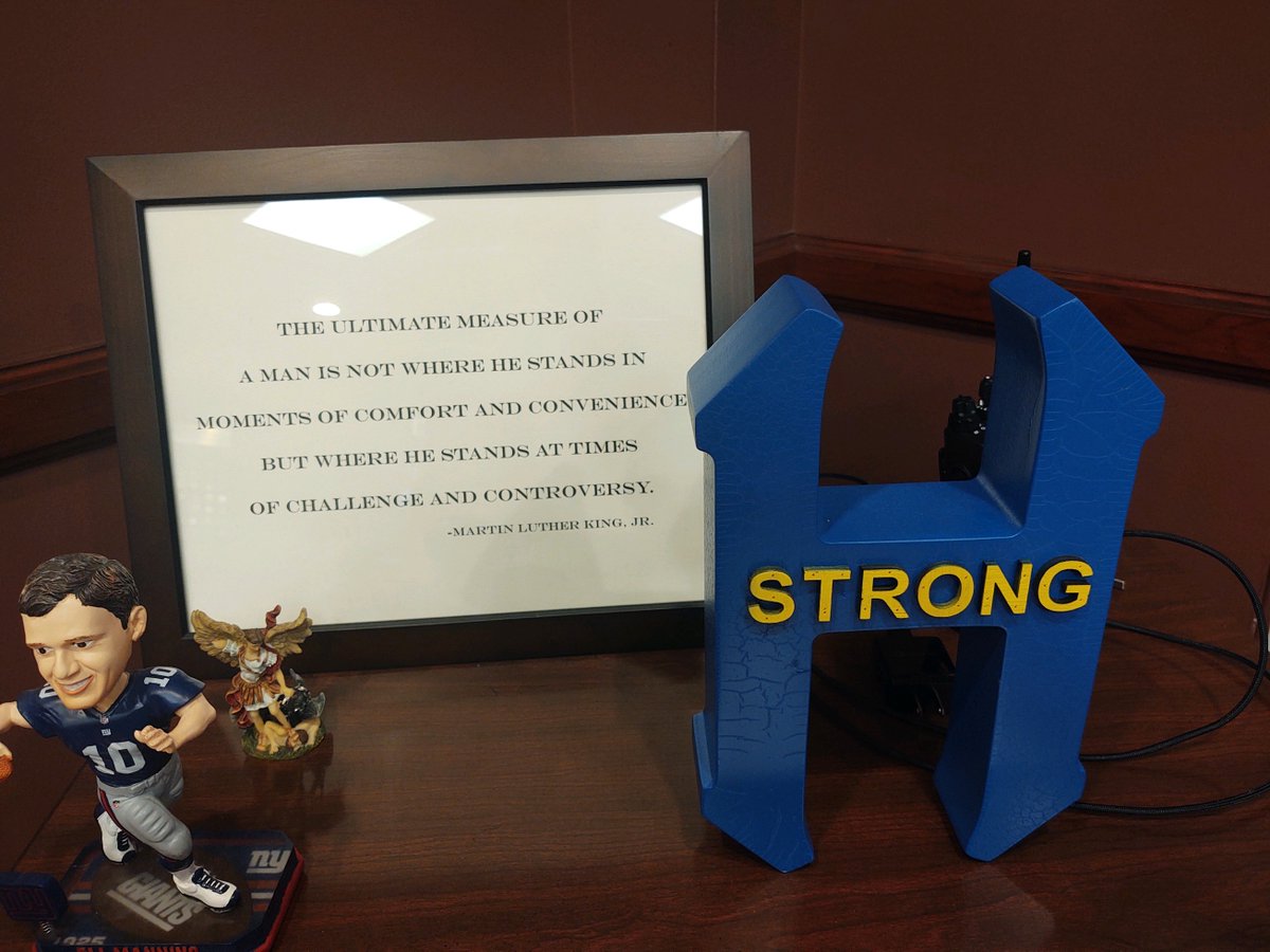 KenFerrante's tweet photo. This quote sits on my table in my office every day since I became Chief in October of 2014. It was given to me by former Hoboken PD Capt. Karen Dimonde as a promotion gift. I see it every day when I change my radio battery. I, my department, our city, state, country &amp; good police https://t.co/Zb4NQQKRAu