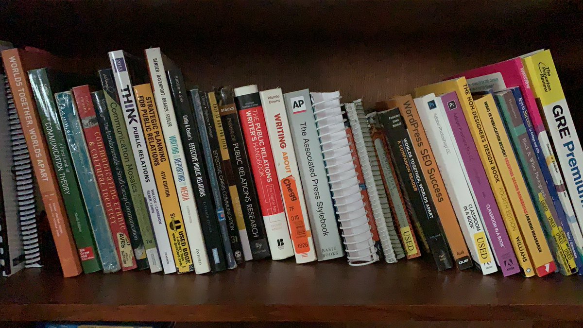 andreastewart22's tweet photo. 2 years since I graduated with my BA in Communications from @CSUSB and I still treasure this wealth of information. Since graduating I added some texts as recommended reads from the @PRSA Never stop learning! https://t.co/Q4rtRQynrn