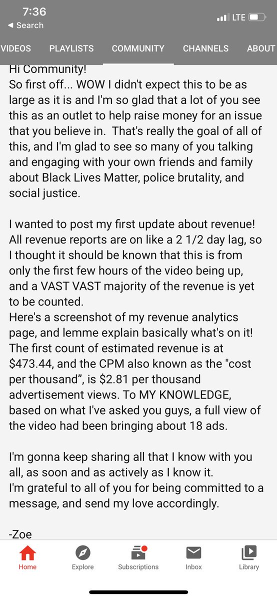 zoeamira's tweet photo. UPDATES! “ BLM with NO MONEY “ https://t.co/FA1gXAdNa0