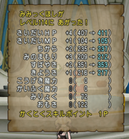 みみっくほし とりあえず武闘家lv112 114のステータス確認しました Hp 13 ちから 7 みみっくほし とりあえず武闘家lv112 114のステータス確認しました Hp 13 ちから 7