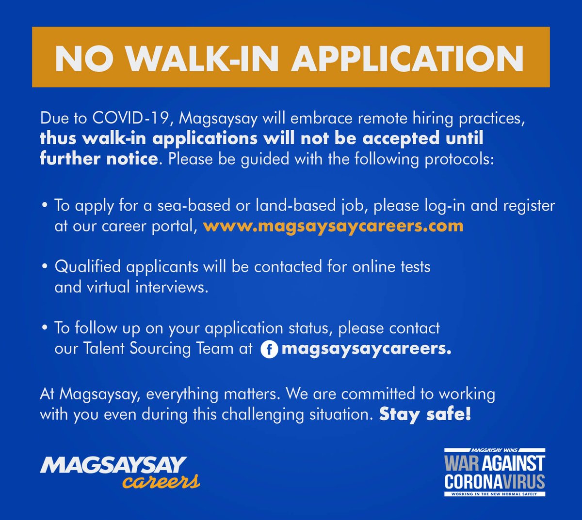 Magsaysay Careers (@magsaysaycareer) on Twitter photo 