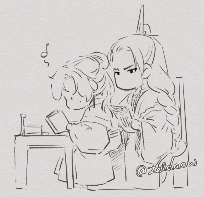 Mo XuanYu (from MDZS) and Hell Judge Sir Xu (my oc)
... post-marriage ...probably...