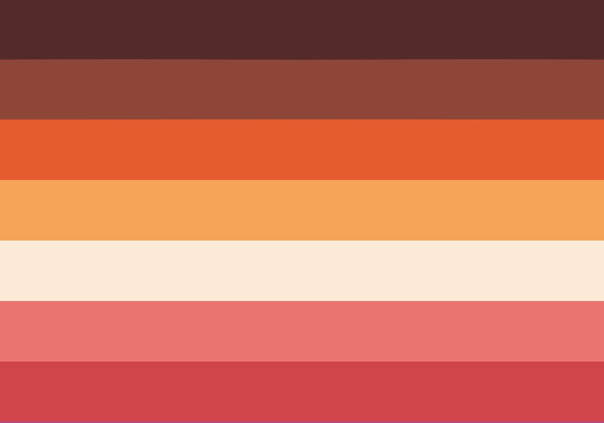 the poc-inclusive lesbian pride flag is SO BEAUTIFUL! shut UP!!!!! i LOVE I...