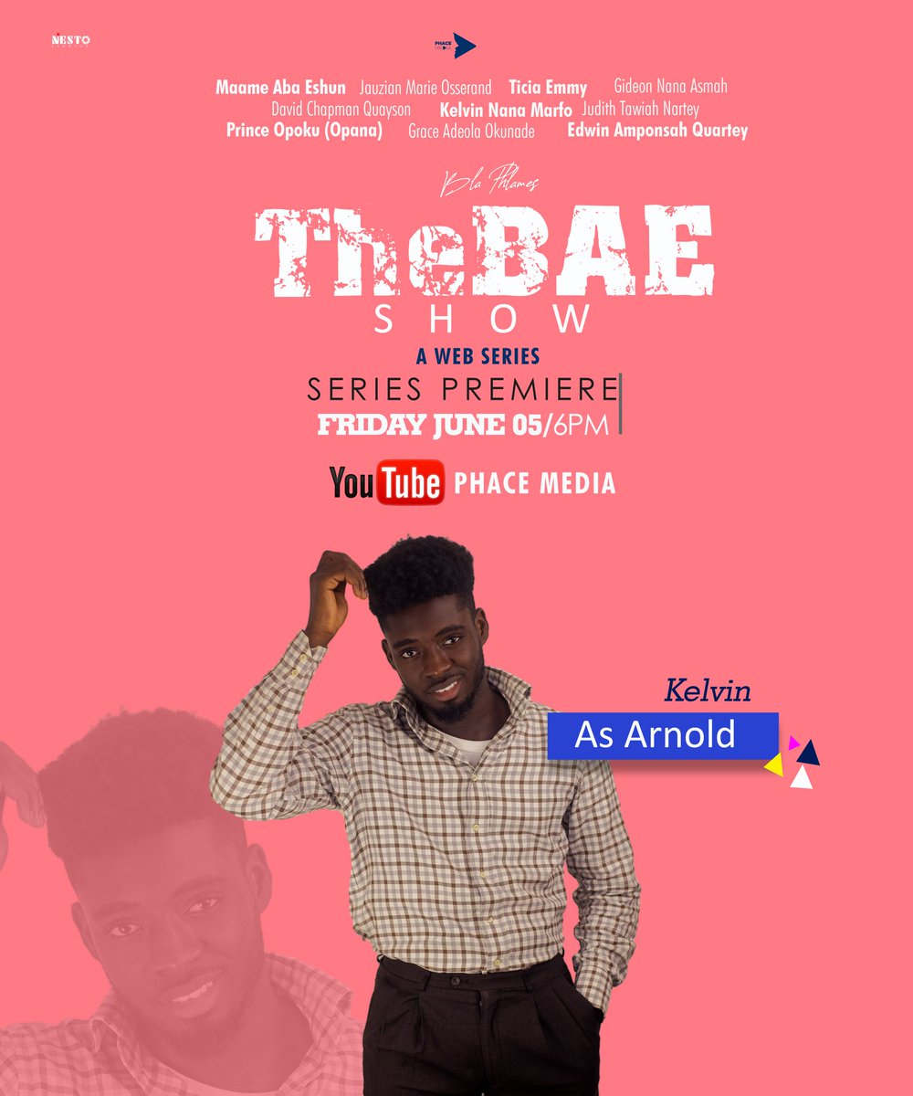 mcmrsmile's tweet photo. @_esi_nam_ @chrislavGod @Opana_Pop @eddie_quartey @Phlames__ @Awo_Agyapomaa
Well He is Kelvin but plays the character Arnold. It's a must watch. Just Subscibe to our channel. https://t.co/8sekBM3hEi
#thebaeshow
#phacemedia https://t.co/m3tQhVXK4w