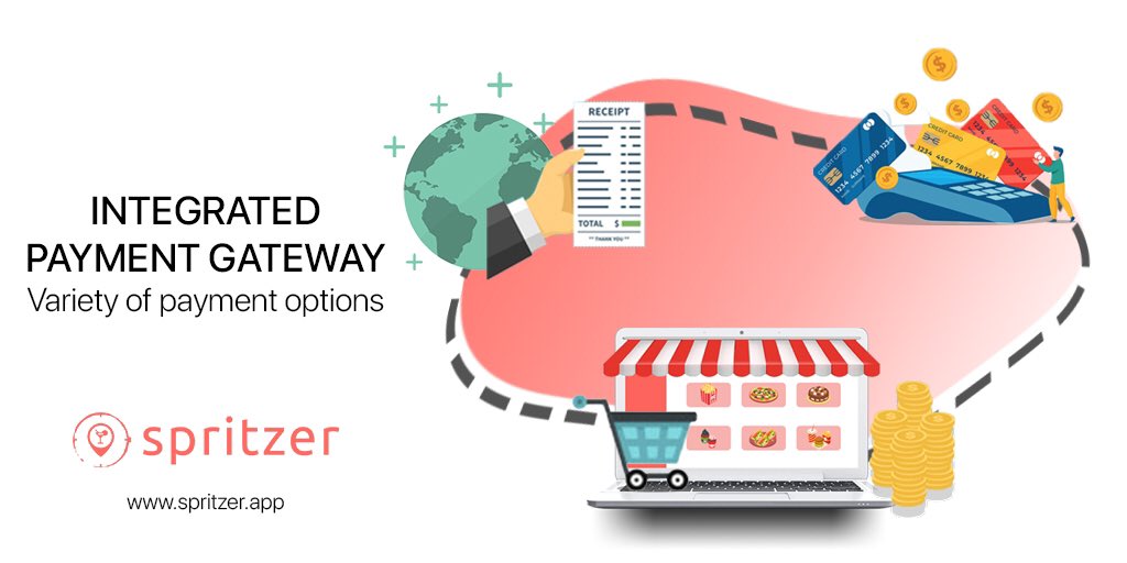 #SpritzerWebsiteFeature : Integrated Payment Gateway 
Let your customers pay through their preferred payment method. More options make them loyal customers! 

Sign up today! 💻spritzer.app
#spritzerapp #Management #restaurant