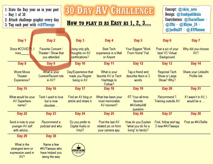 TVanWoeart's tweet image. Day 2: ughhhh so many to choose from... Coldplay at MetLife in 2017... Yellowcard Farewell Tour at Starland... Virgin Mobile Festival 2008... Billy Joel/Elton John... Hamilton on Broadway... #TheresMore #IHaveAProblem #AVTweeps #avintheam