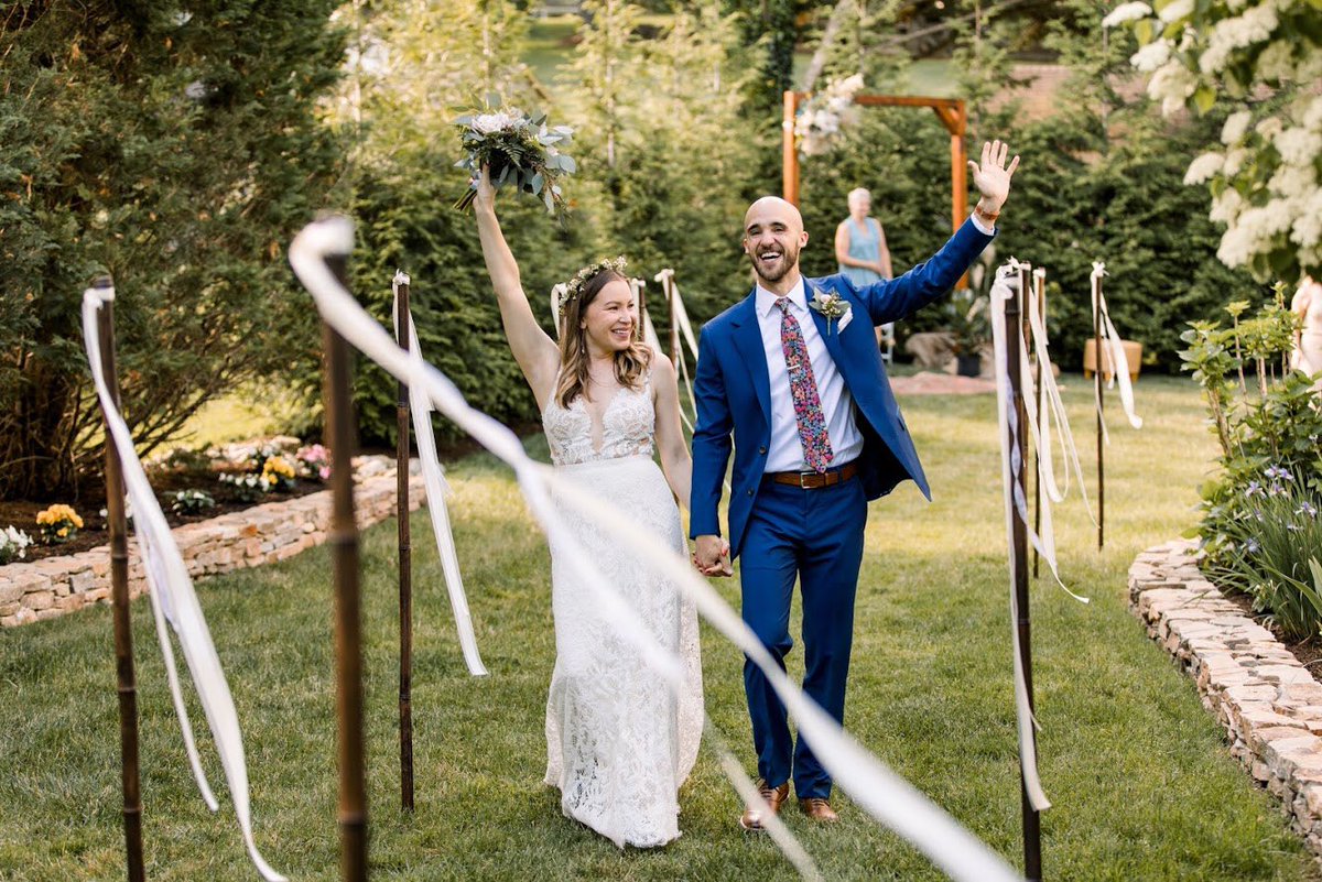 While we postponed our May 30 wedding, Matt &amp; Idecided that we still wanted to get married on our original wedding date. It was not the big day we envisioned with all our family &amp; friends but it was filled with so much love. We can’t wait to do it all over again in September.❤️