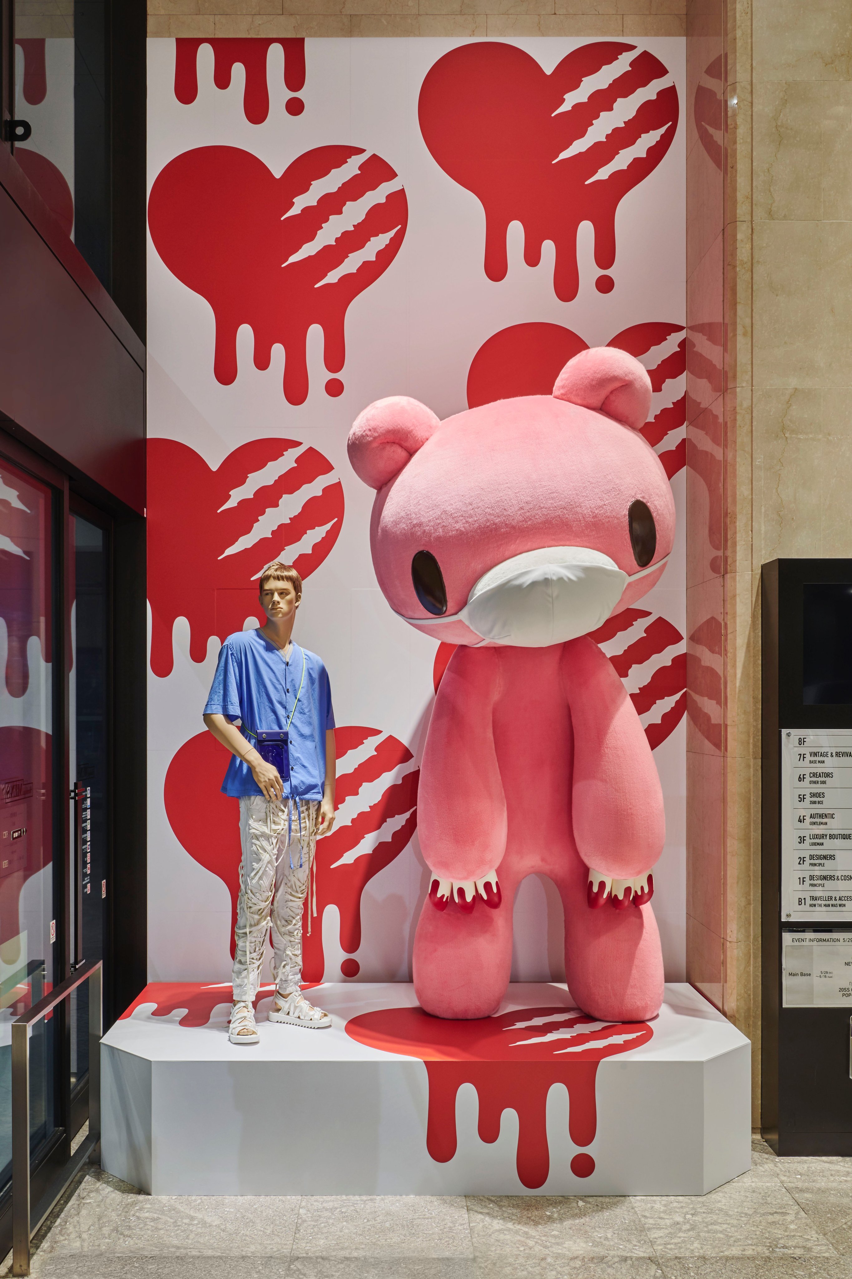 Tokyoscope Mischievous Character Gloomy Bear Marks His th Anniversary With A Giant Statue At The Hankyu Men S Tokyo Department Store New Instagram Account Gloomybear Was Created Two Decades Ago