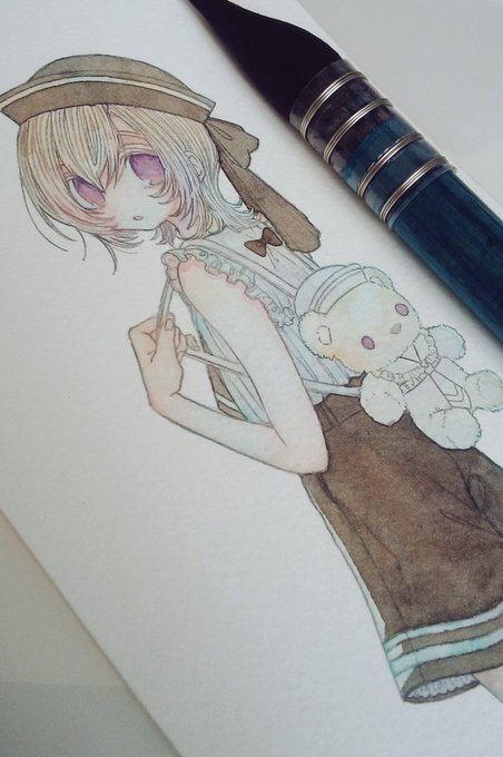 夏だな～て思いながら描いてる(途中)
コーリンくん。 