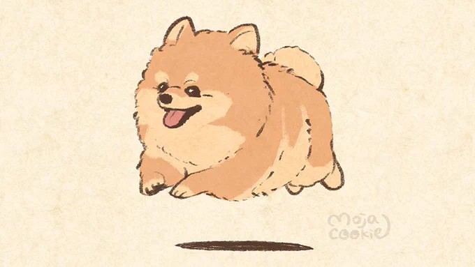 19日目
#毎日犬絵 #ポメラニアン 