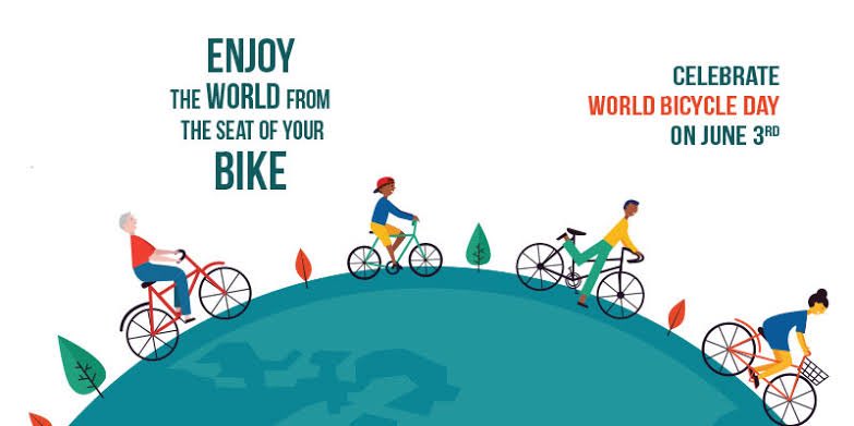 BeingCycologic's tweet photo. Today is World Bicycle Day! To all the pedal movers, keep moving forward! #Yestobikelanes
#WorldBicycleDay https://t.co/dMJNWSug2u