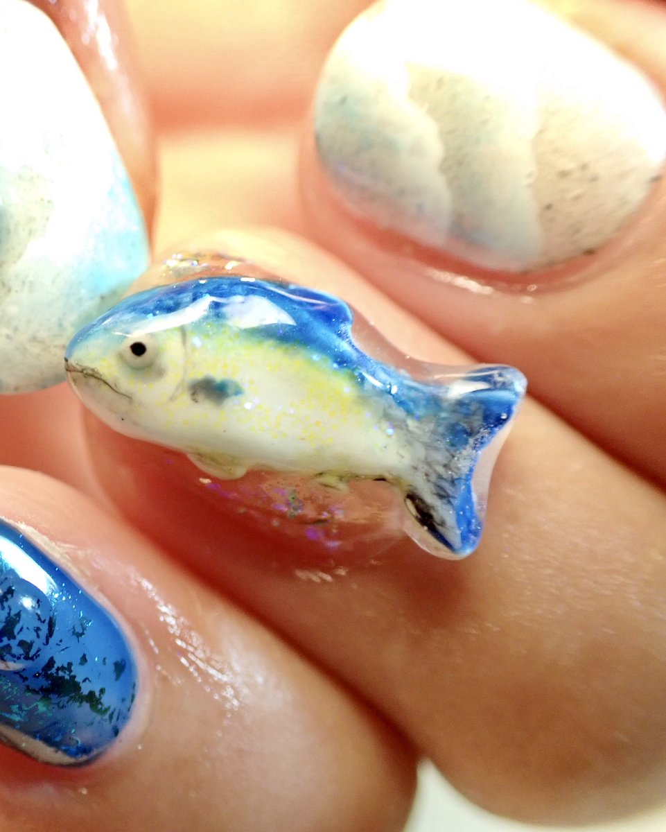 Lira04 魚ネイル 海ネイル 釣りガール 枚方ネイルサロン くずはネイルサロン Lira04 魚ネイル 海ネイル 釣りガール 枚方ネイルサロン くずはネイルサロン