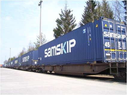 Samskip on Twitter: &quot;One of the benefits of using our multimodal rail service is that a wide range of Intermodal equipment as (Mega)trailers, 20-45ft containers, reefers, flat racks, curtain-siders, swap-bodies are available.