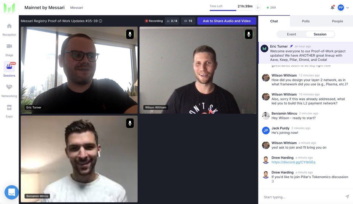 MultiversX's tweet image. High energy days start early! ⏰ At 2:00 AM our local time @beniaminmincu was already giving an electrifying presentation for @MessariCrypto #Mainnet2020 participants about our recent progress &amp;amp; plans for the imminent $ERD 💥 Genesis Block minting.