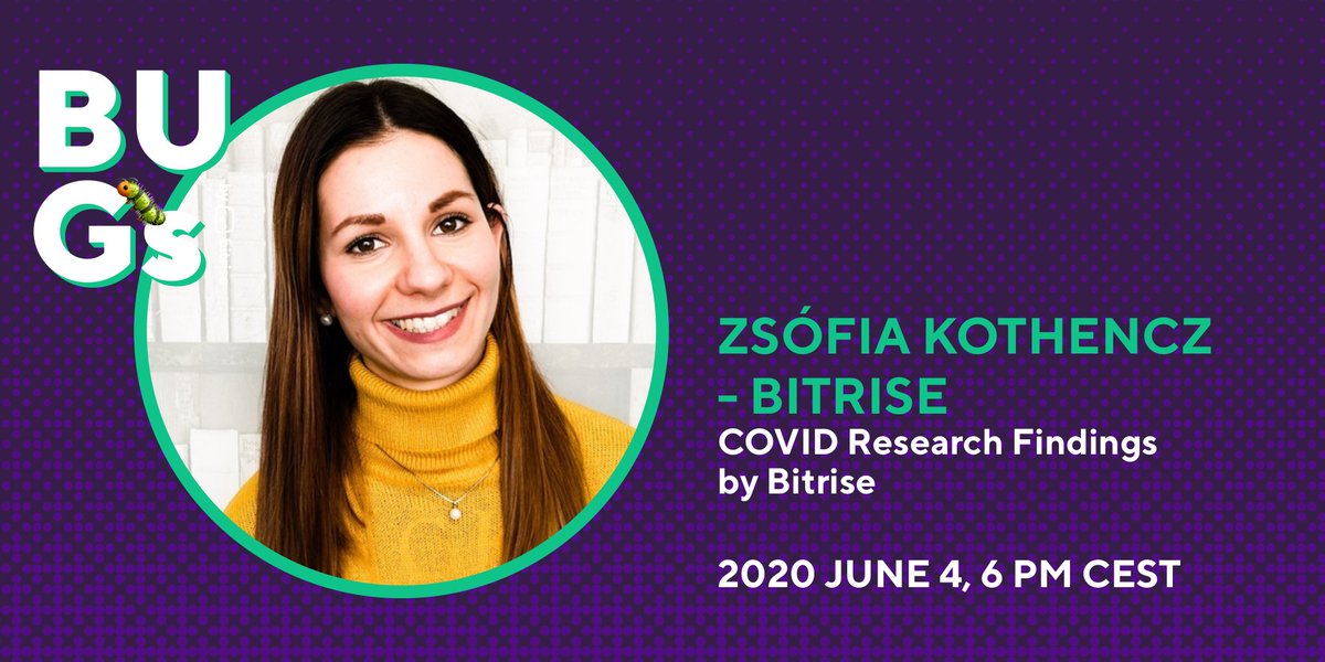 bitrise's tweet image. The time has come to share some of our findings from our #COVID research! 🔍How has the pandemic affected the lives of #MobileDevs & mobile companies? Zsofia from @Bitrise will talk about our survey's results on our meetup this Thursday. ☝️Sign up here! bit.ly/2AfG87T