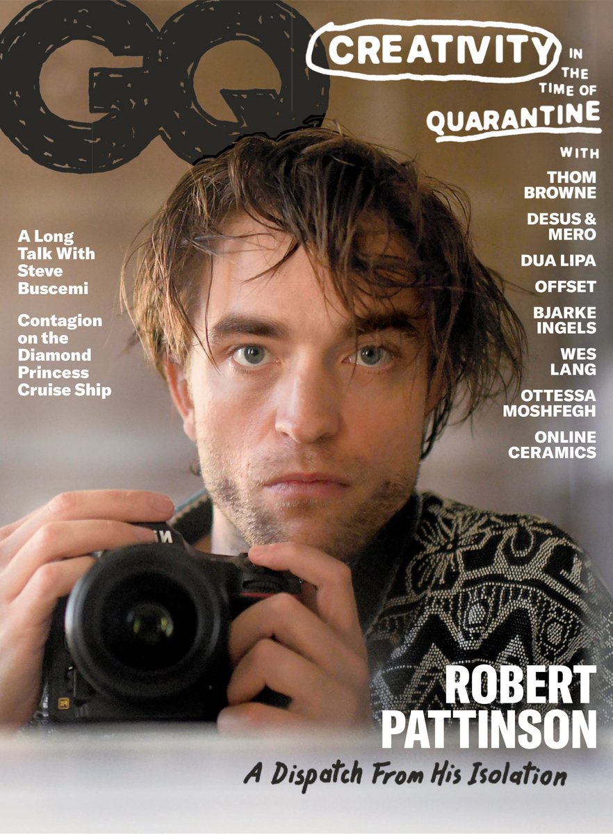 GQ MAGAZINE - JUNE - JULY 2020 SCANS!Added to the gallery!1/4  #RobertPattinson