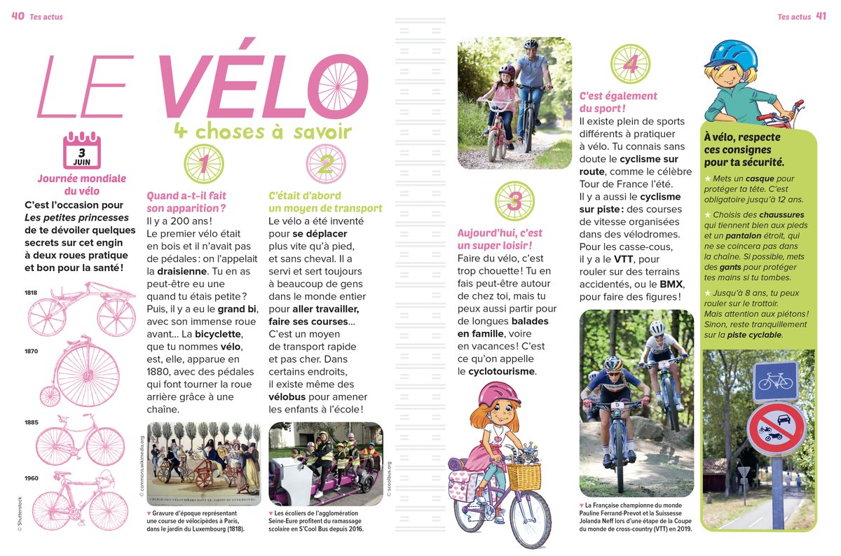 [MÉDIAS]
#journéemondialeduvélo

Petite parution dans les magazines Les petites filles à la vanille I Les petites princesses, pour l'occasion🚴🏻✌️
