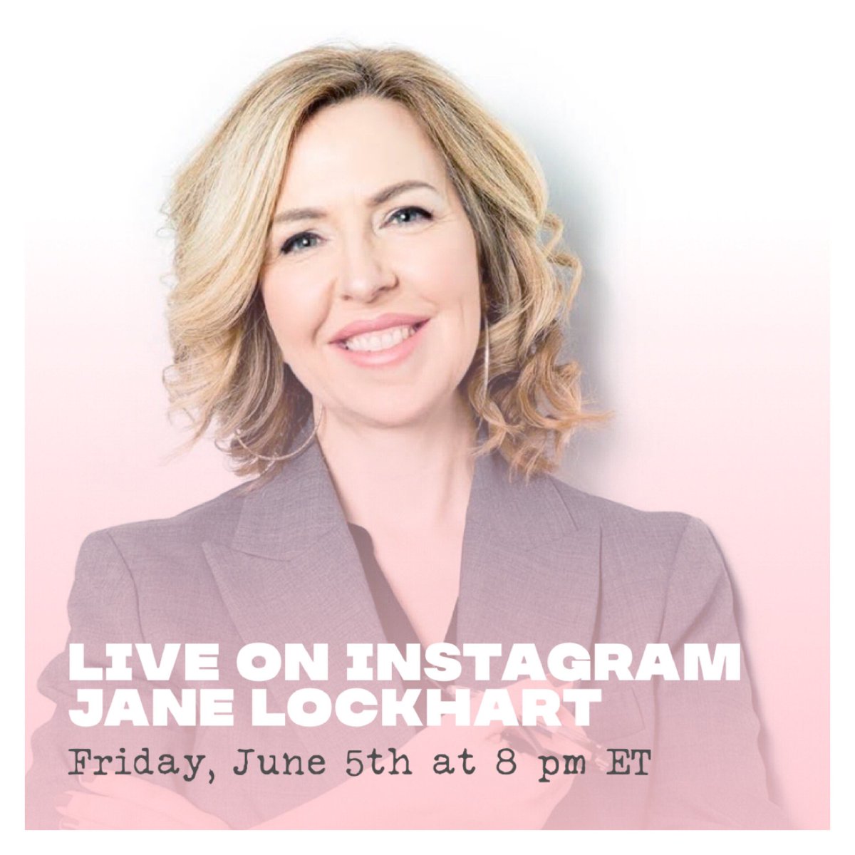 Join us Live in Instagram this Friday with Jennifer Lipkowitz and Jane Lockhart at 8 on ET.
