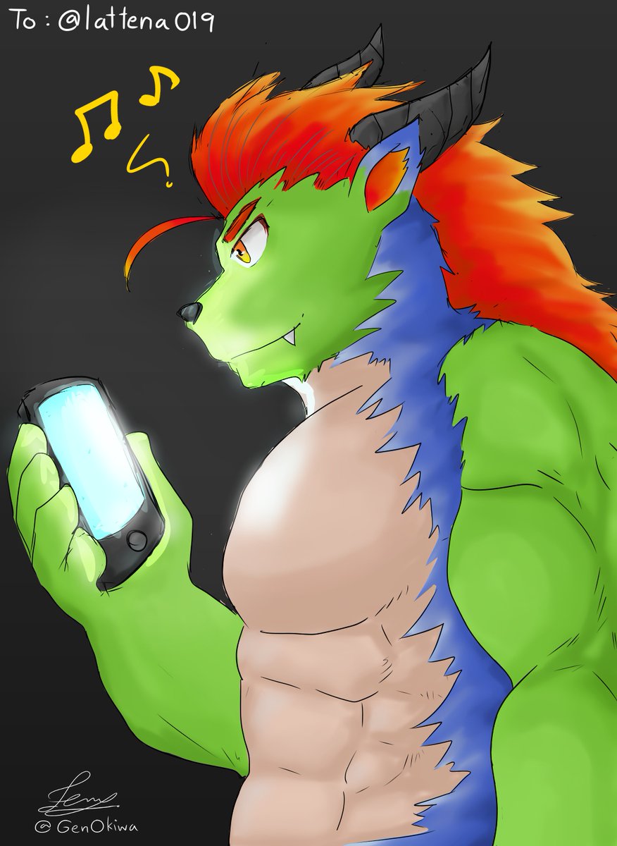 ShibakungTHz's tweet photo. [FA for @lattena019 - Rush]

Thank you for lending me your OC, Rush, for being a model for this pic since he has bright and cheerful looking. Hope you like it!

#Tenuz #bara  #kemono #kemo #furryart https://t.co/EYSN7oI1u6