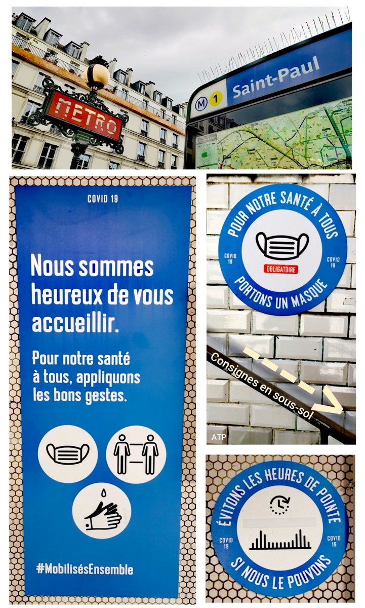 Aux4coinsdu4's tweet photo. #DeconfinementJour24 
  Métro (1900-2020)   St Paul
en surface et en sous-sol...
#ParisCentre #Paris 
#RespectDesConsignes
#ProtegezVous #ProtegezLesAutres
#CoronaVirus va-t'en https://t.co/qpZVhCTBZ4