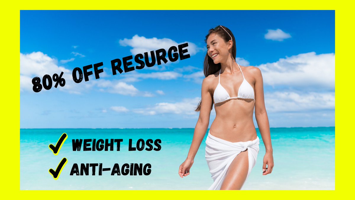 80% OFF RESURGE! LIMITED TIME ONLY!
√ WEIGHT LOSS
√ ANTI-AGING
DISCOUNT: bestproductsindex.blogspot.com/2020/06/80-off…

#weightloss #resurge #aging #weightgain #Diet #weightlossmotivation