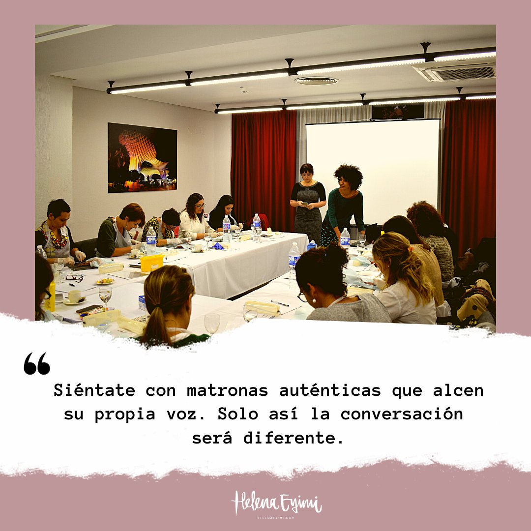"Siéntate con matronas auténticas que alcen su propia voz . Solo así la conversación será diferente"

#HelenaEyimi #Matronas #Midwives