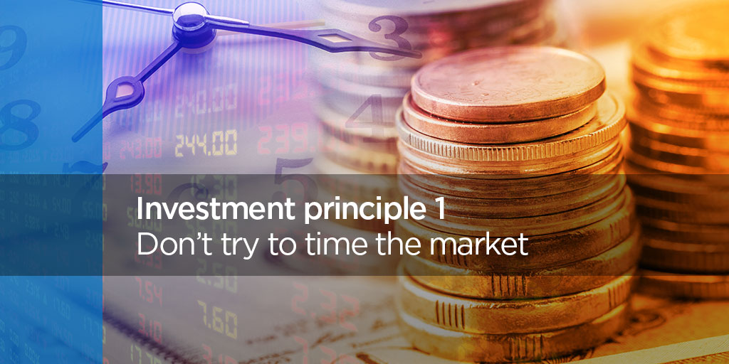 People often buy stocks based on a 'best guess' of what's going to happen next in the markets. But research has shown that you stand to lose a lot more when trying to time the market instead of sticking with your investments for the long term. #Investing101 #Investmentprinciples