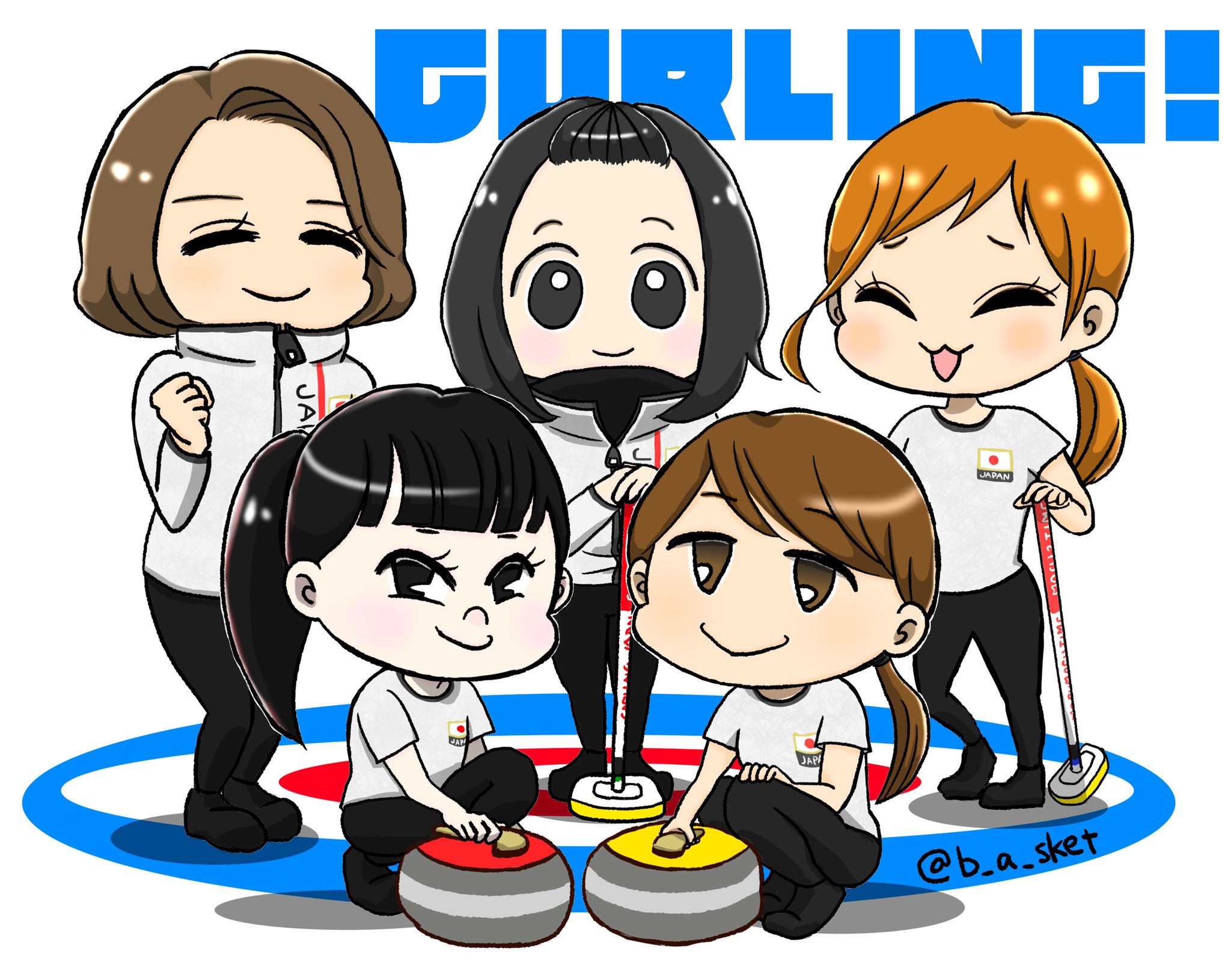 Twitter 上的 げそ Curlingfanart カーリング イラスト ロコソラーレ Locosolare T Co Ahr9gqqctt Twitter