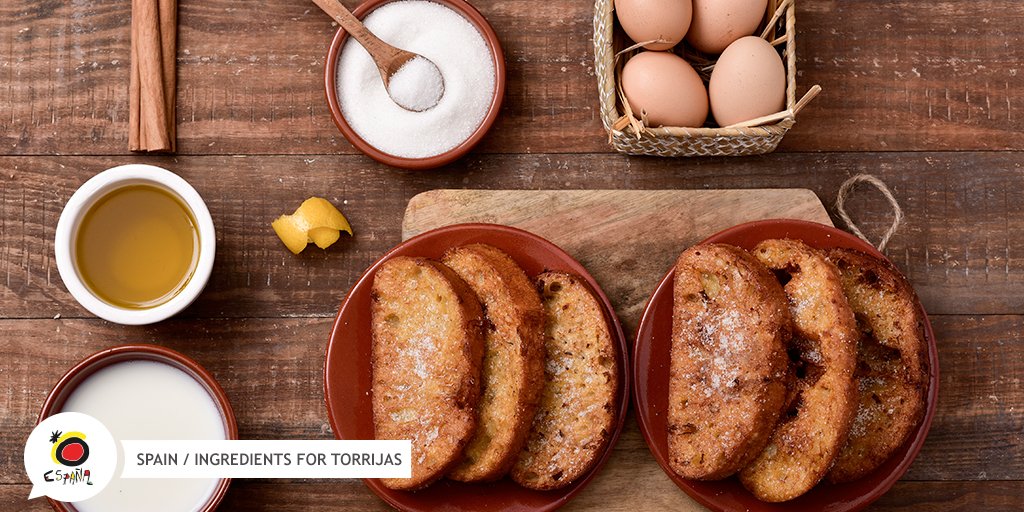 SpanienTourism's tweet image. So machen wir #Torrijas - #ArmeRitter:

 - Weissbrot in dicke Scheiben schneiden. 
 - In die aromatisierte Milch tunken, danach in das aufgeschlagene Ei. 
 - In heißem Öl frittieren.

Mmmh... riecht das gut!

#SpanienWartetAufDich #SpainGastro