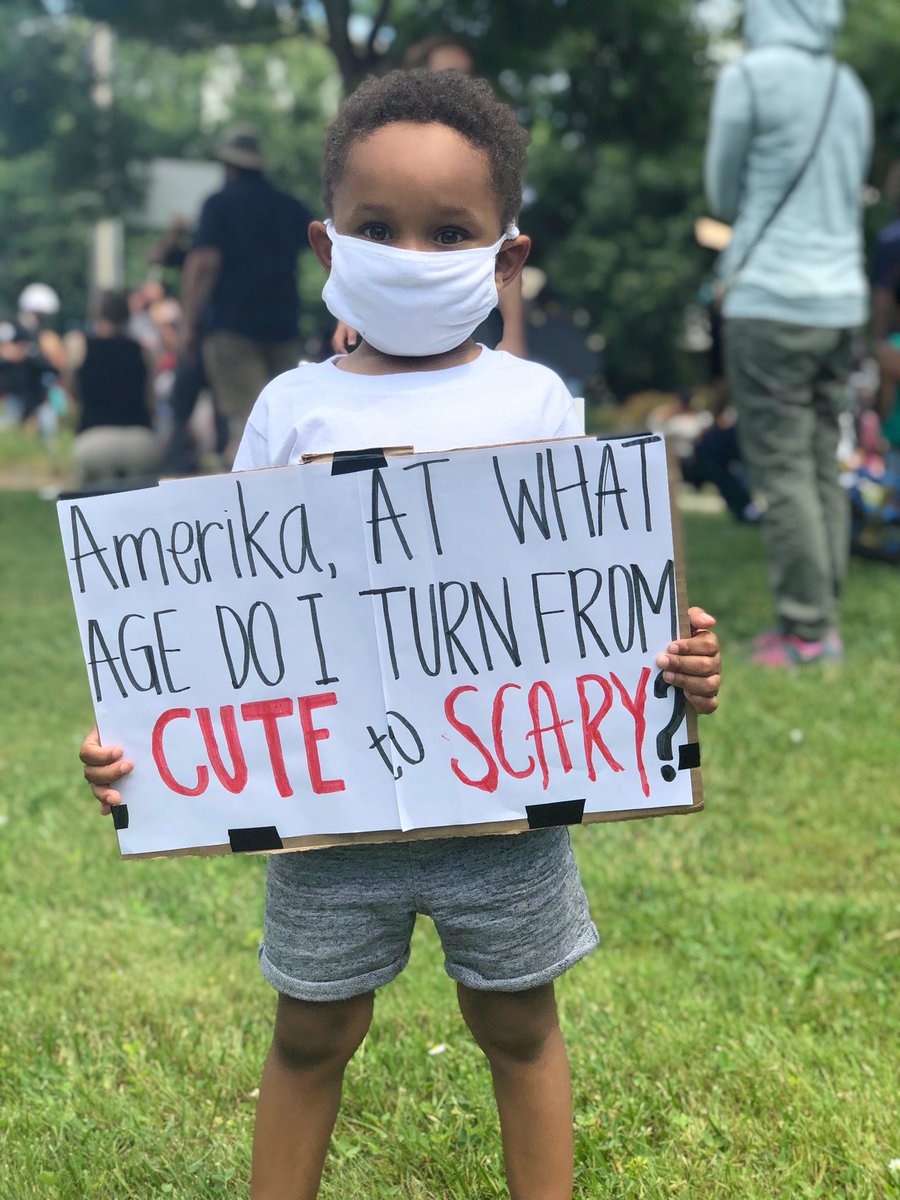 _DesiBo's tweet image. So Amerika, at what age will my “cute” baby turn into a “thug” ??? #BlackLivesMattter