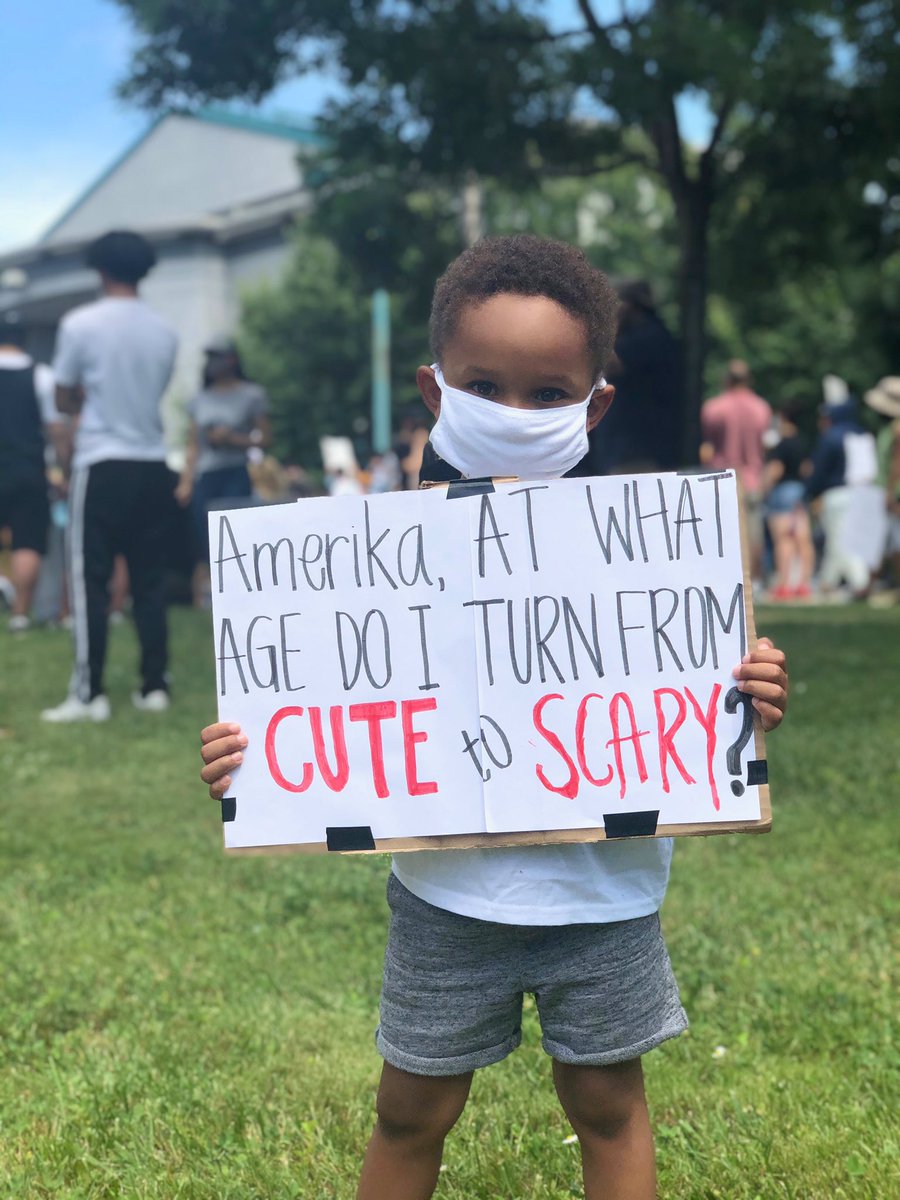 _DesiBo's tweet image. So Amerika, at what age will my “cute” baby turn into a “thug” ??? #BlackLivesMattter