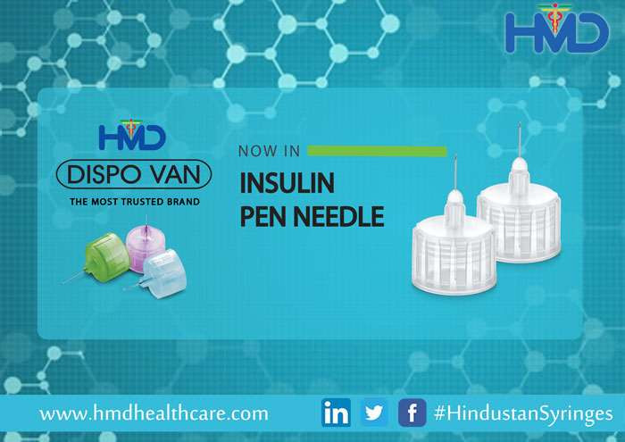 hmdhealthcare's tweet photo. #Dispovan insulin pen needle now available at your nearest medical store #HindustanSyringes #Dibeties “Help saving lives since 1959” https://t.co/P5NiGWwDA2