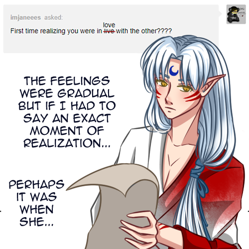 Kairou Watoshimi You Can Read Kagome S Response Here T Co Xs7axclxw0 Sesskag Inuyasha Sesshomaru 殺かご 犬夜叉 殺生丸 かごめ